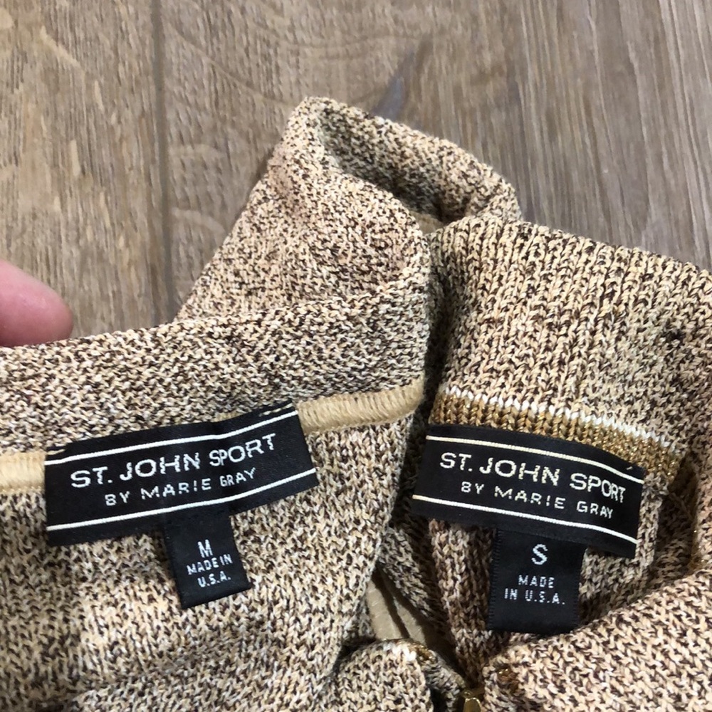 Vintage ST. JOHN SPORT by Marie Gray - Knit Cardi & Maxi Skirt Set - Picture 3 of 14